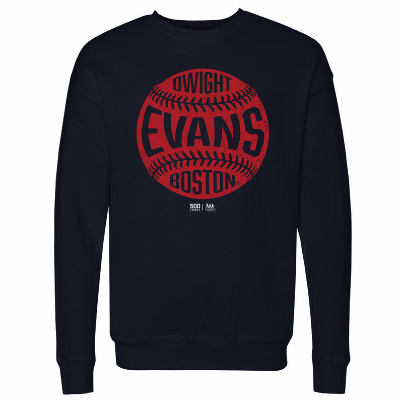 Navy Sweatshirt featuring design named Dwight Evans Boston Vintage Baseball WHT