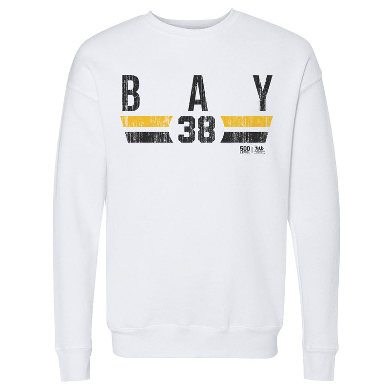 White Sweatshirt featuring design named Jason Bay Pittsburgh Font