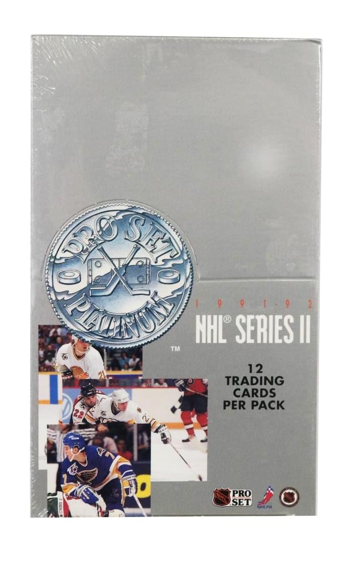 NHL 1991-92 Pro Set Series 2 Platinum Hockey Trading Cards | 36 Packs product image