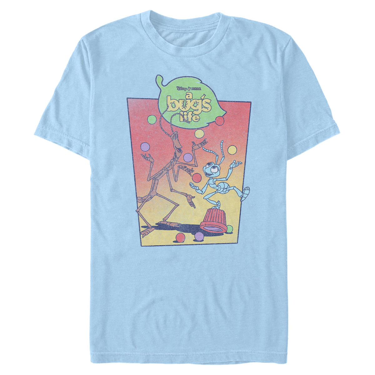 Pixar-A Bug's Life Bug Juggle Men's T-Shirt — MeTV Mall