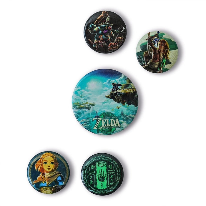 The Legend Of Zelda: Tears Of The Kingdom 5-Piece Button Set