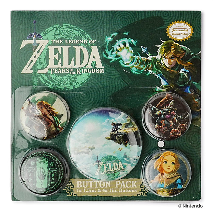 The Legend Of Zelda: Tears Of The Kingdom 5-Piece Button Set