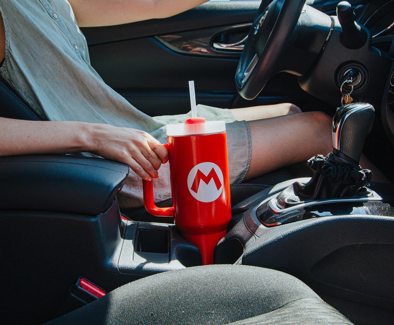 Super Mario Bros. Mario Icon Metal Travel Tumbler | Holds 40 Ounces product image 6 of 8