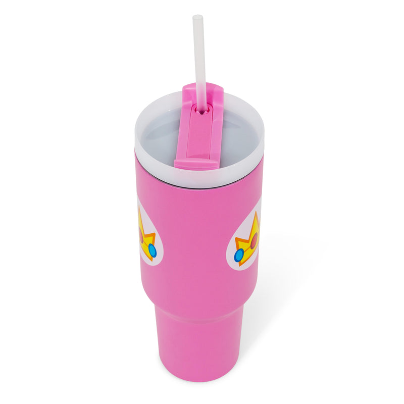 Super Mario Bros. Princess Peach Icon Metal Travel Tumbler | Holds 40 Ounces product image 2 of 8