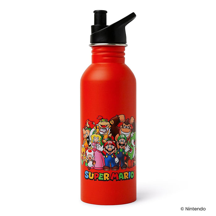 Super Mario Lineup 25 Ounce Metal Canteen Bottle