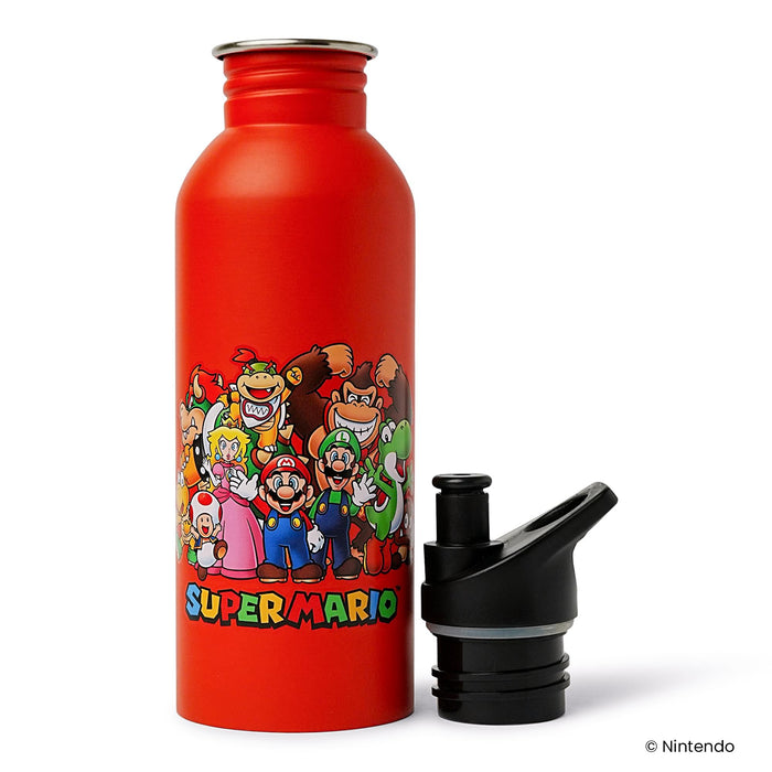 Super Mario Lineup 25 Ounce Metal Canteen Bottle