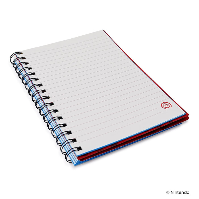 Super Mario 3D Spiral Notebook With Elastic Closure