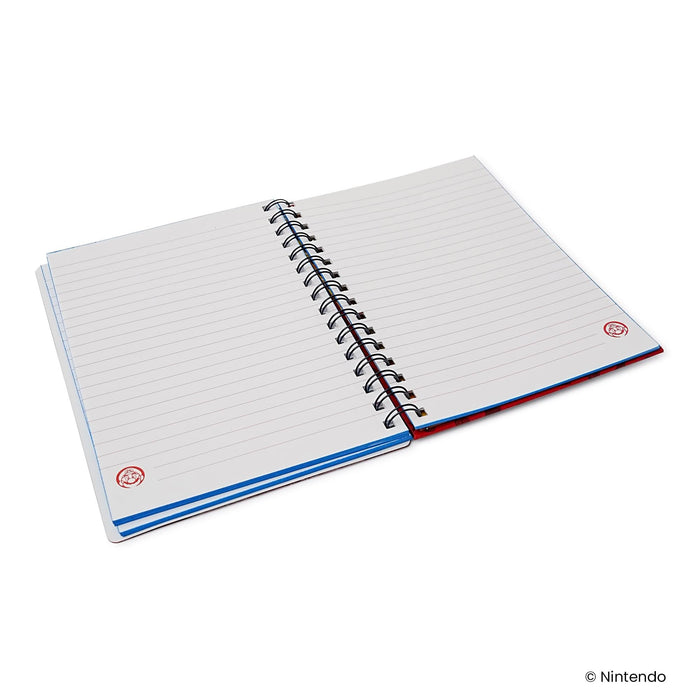 Super Mario 3D Spiral Notebook With Elastic Closure
