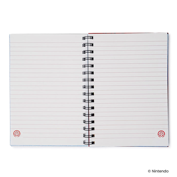 Super Mario 3D Spiral Notebook With Elastic Closure