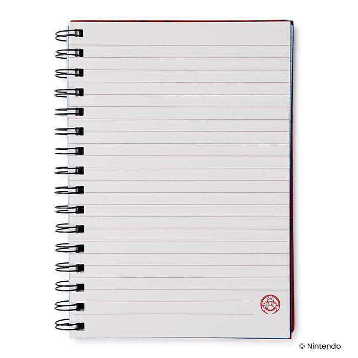 Super Mario 3D Spiral Notebook With Elastic Closure