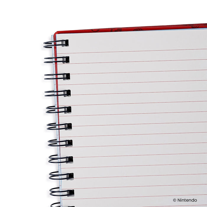 Super Mario 3D Spiral Notebook With Elastic Closure
