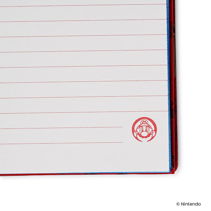 Super Mario 3D Spiral Notebook With Elastic Closure