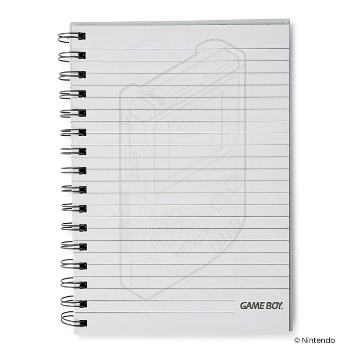 Nintendo Gameboy Spiral Notebook With Elastic Closure