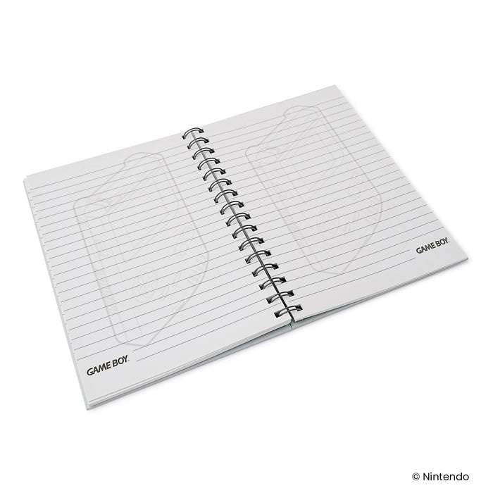 Nintendo Gameboy Spiral Notebook With Elastic Closure