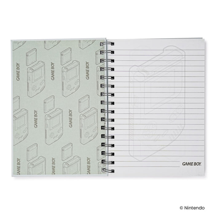 Nintendo Gameboy Spiral Notebook With Elastic Closure