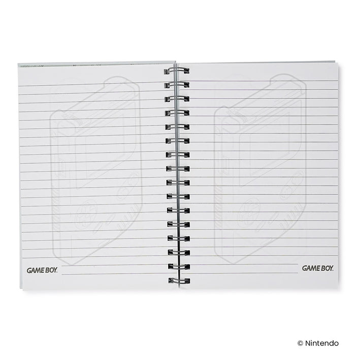 Nintendo Gameboy Spiral Notebook With Elastic Closure