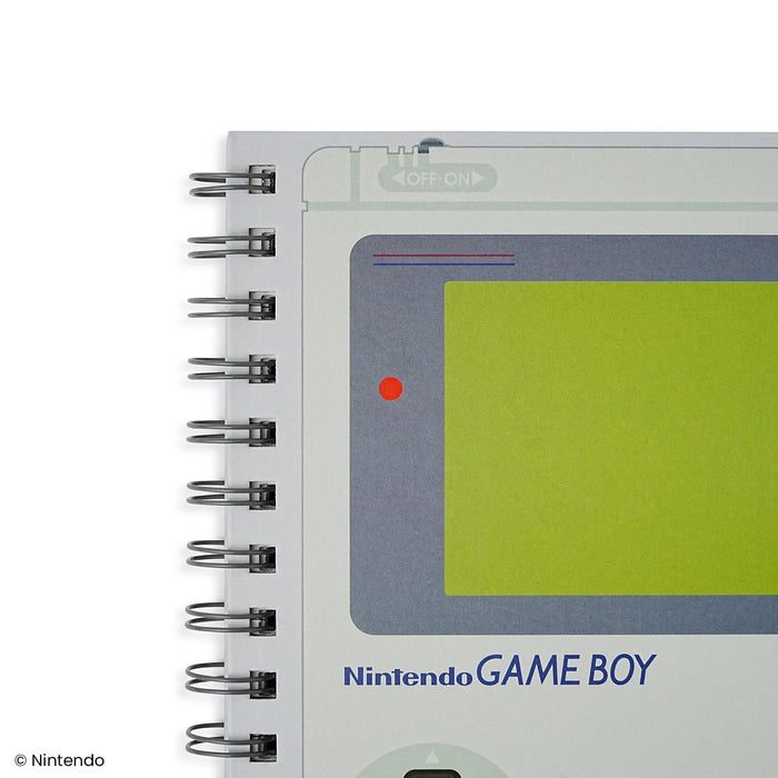 Nintendo Gameboy Spiral Notebook With Elastic Closure