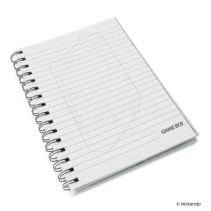 Nintendo Gameboy Spiral Notebook With Elastic Closure