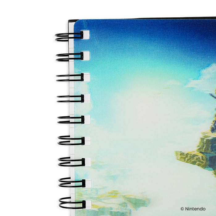 The Legend Of Zelda TOTK Hyrule Skies Spiral Notebook With Elastic Closure