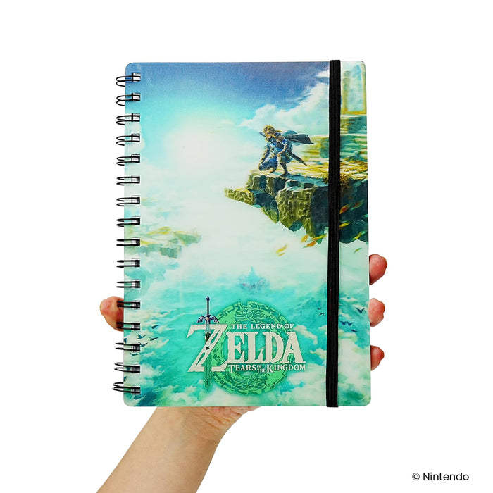 The Legend Of Zelda TOTK Hyrule Skies Spiral Notebook With Elastic Closure