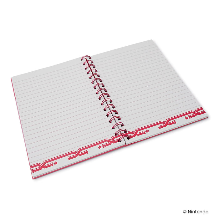 Super Mario Princess Peach Spiral Notebook With Elastic Closure