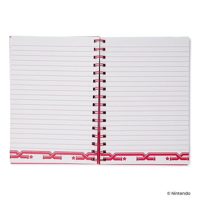 Super Mario Princess Peach Spiral Notebook With Elastic Closure