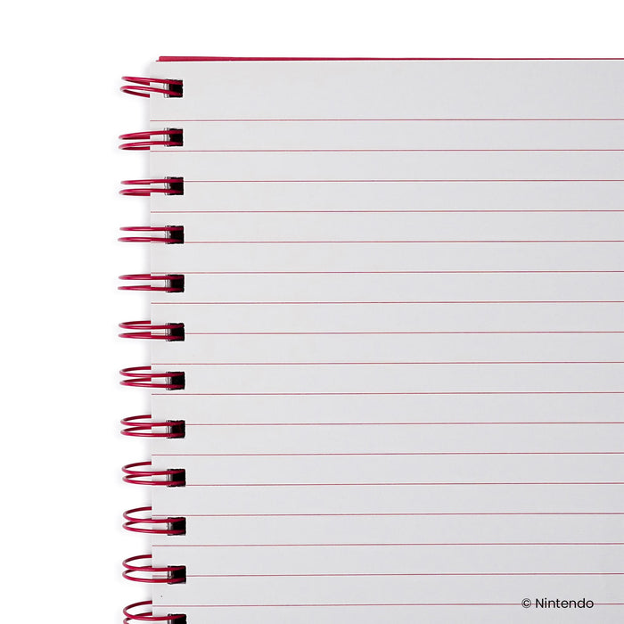 Super Mario Princess Peach Spiral Notebook With Elastic Closure