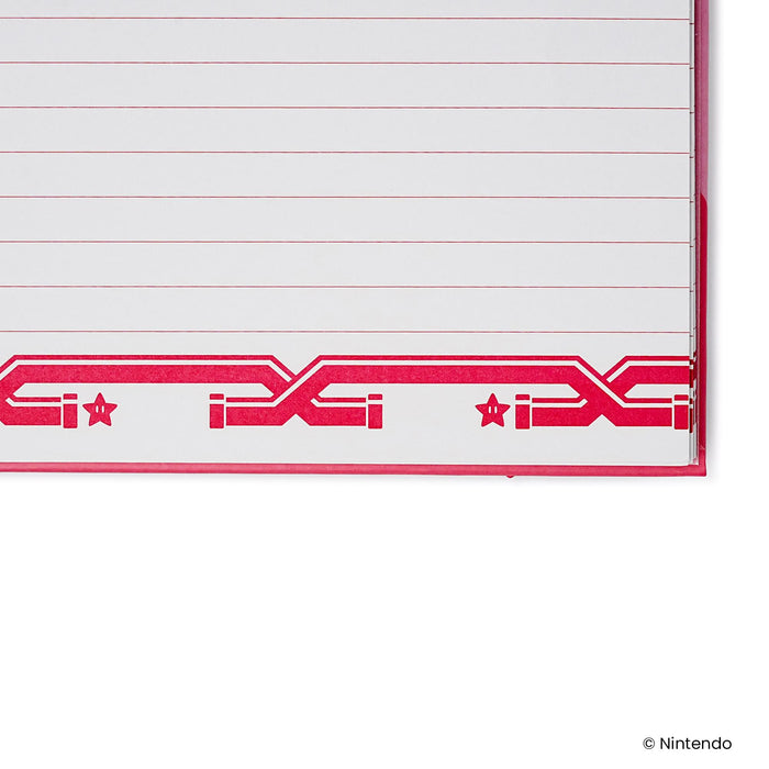 Super Mario Princess Peach Spiral Notebook With Elastic Closure