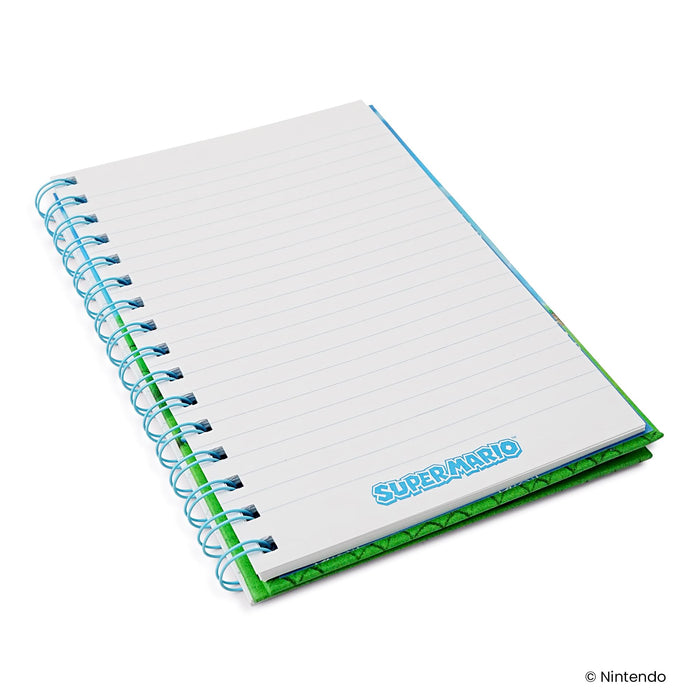 Super Mario Group Spiral Notebook With Elastic Closure