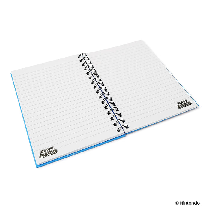 Super Mario Spiral Notebook With Elastic Closure