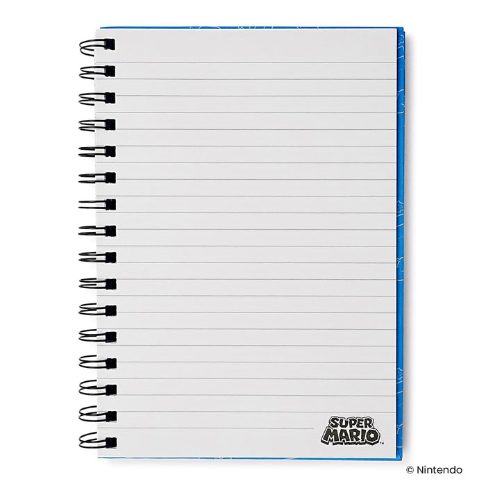 Super Mario Spiral Notebook With Elastic Closure