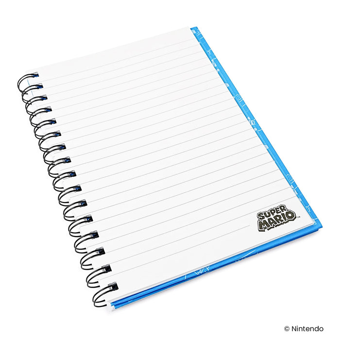 Super Mario Spiral Notebook With Elastic Closure