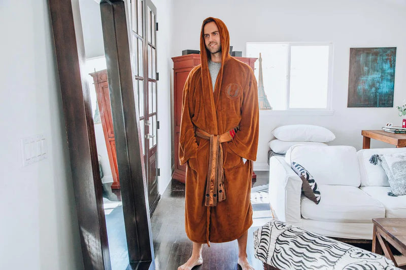 Star Wars - Jedi Master Hooded Bathrobe for Adults | One Size Fits Most