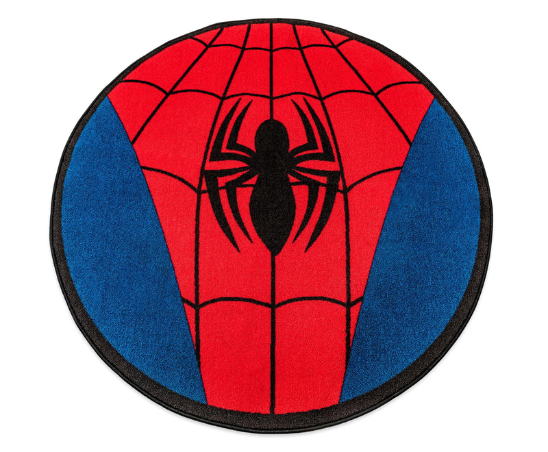 Marvel Spider-Man Chest Logo Round Printed Area Rug | 52 Inches product image 1 of 4