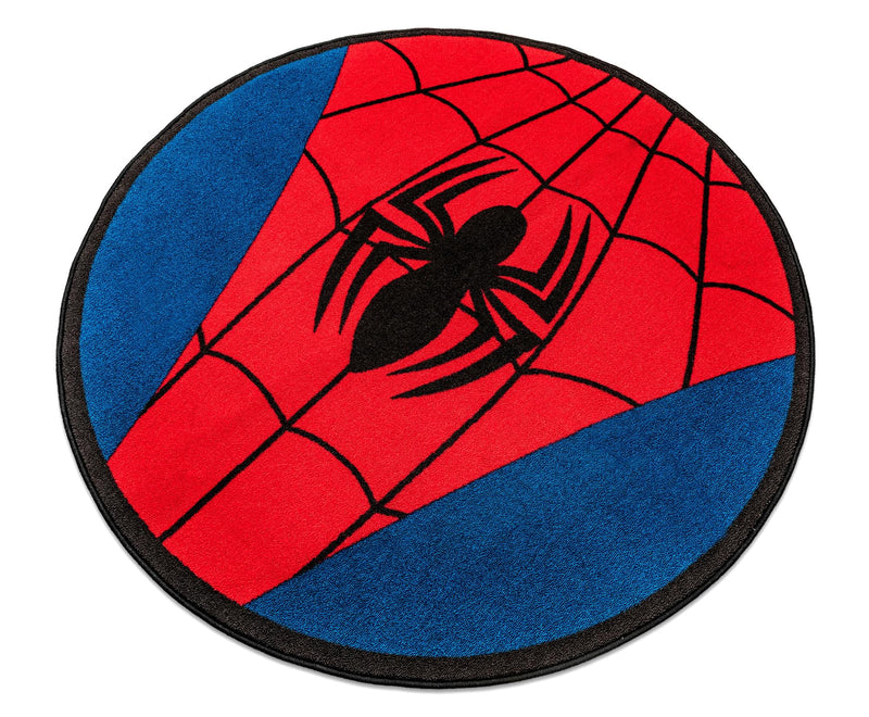 Marvel Spider-Man Chest Logo Round Printed Area Rug | 52 Inches product image 2 of 4