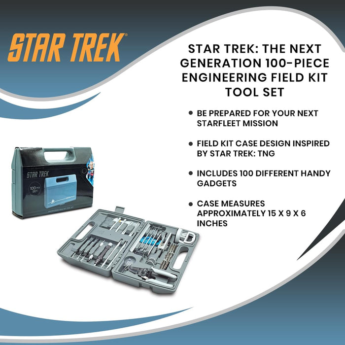 Star Trek: The Next Generation 100-Piece Engineering Field Kit Tool Set
