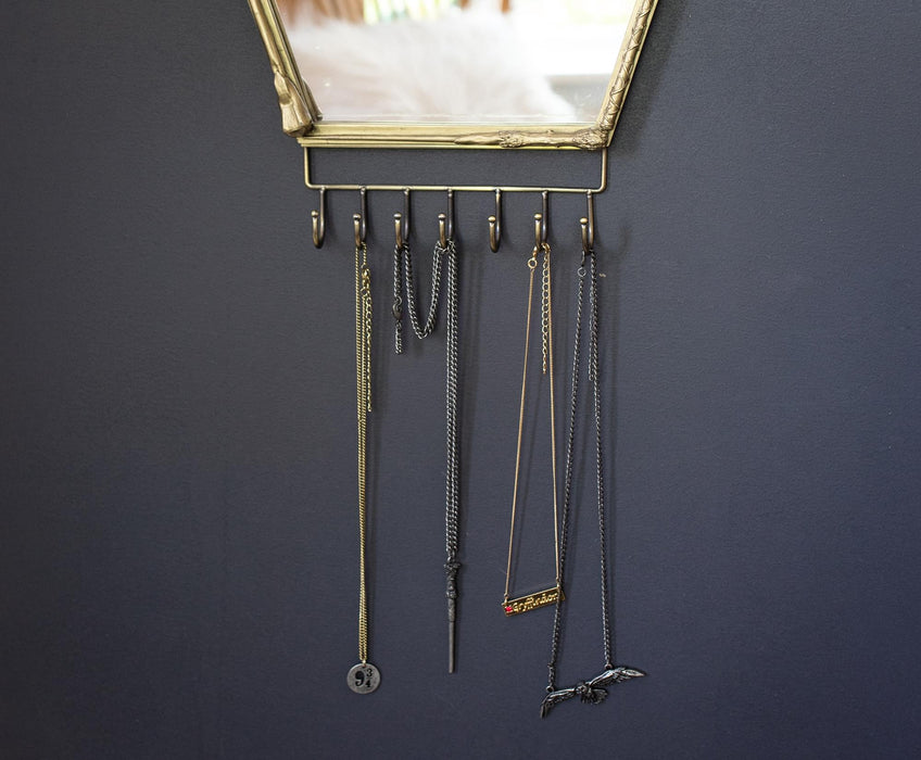 Harry Potter - Wand Wall Mirror with Jewelry Hooks Storage Rack