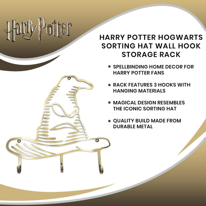 Harry Potter Hogwarts Sorting Hat Wall Hook Storage Rack — MeTV Mall