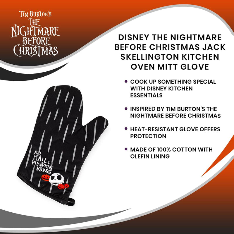 Disney The Nightmare Before Christmas Jack Skellington Kitchen Oven Mitt Glove product image 7 of 7