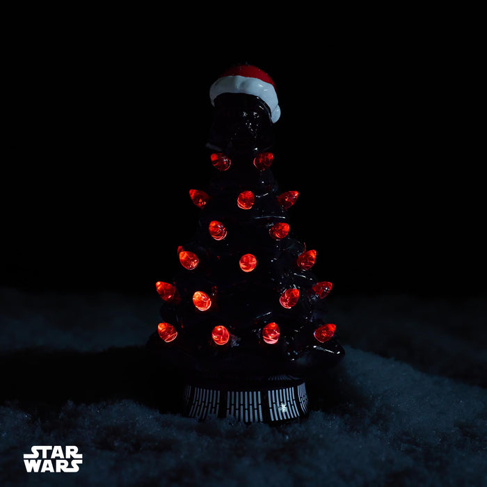 Star Wars - Darth Vader Light-Up Ceramic Christmas Tree | 6 Inches Tall
