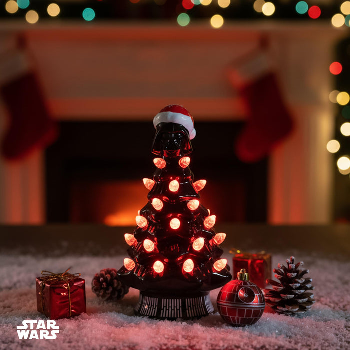 Star Wars - Darth Vader Light-Up Ceramic Christmas Tree | 6 Inches Tall