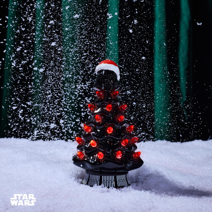 Star Wars - Darth Vader Light-Up Ceramic Christmas Tree | 6 Inches Tall