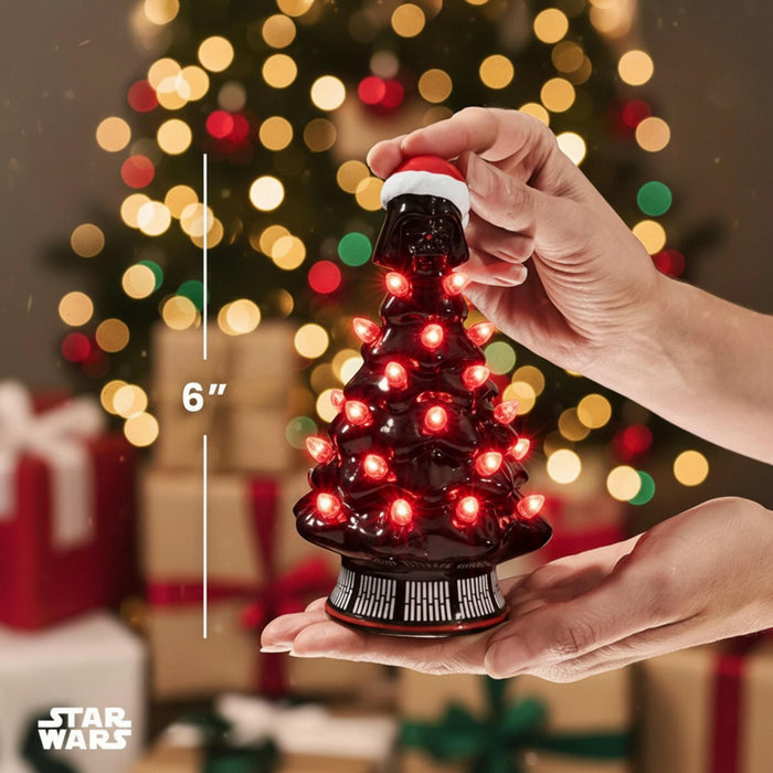 Star Wars - Darth Vader Light-Up Ceramic Christmas Tree | 6 Inches Tall