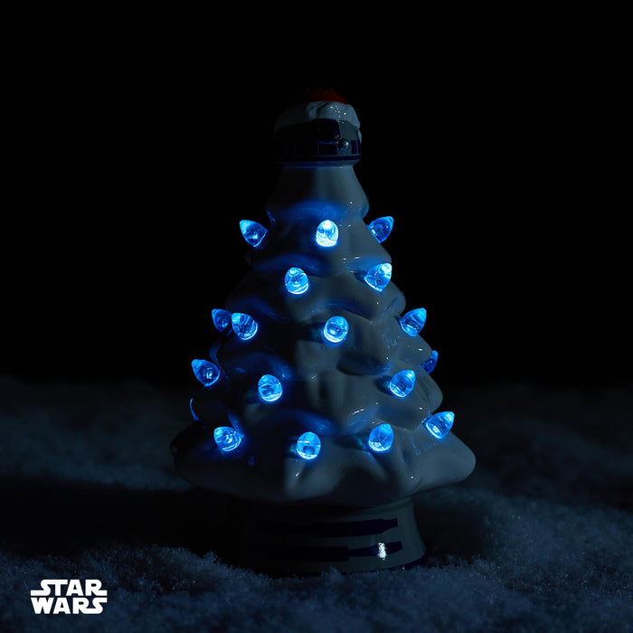 Star Wars - R2-D2 Light-Up Ceramic Christmas Tree | 6 Inches Tall