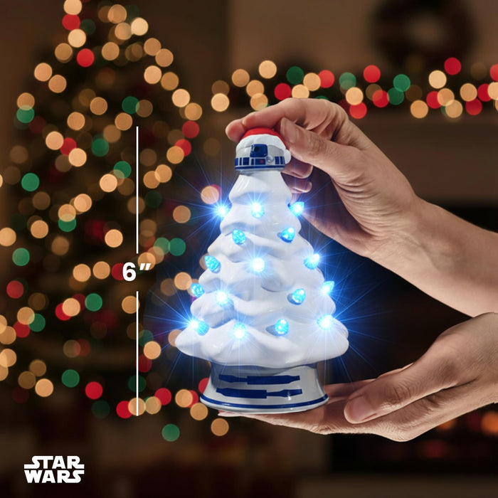 Star Wars - R2-D2 Light-Up Ceramic Christmas Tree | 6 Inches Tall