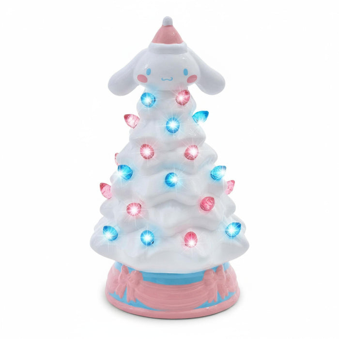 Sanrio - Cinnamoroll Light-Up Ceramic Christmas Tree | 6 Inches Tall