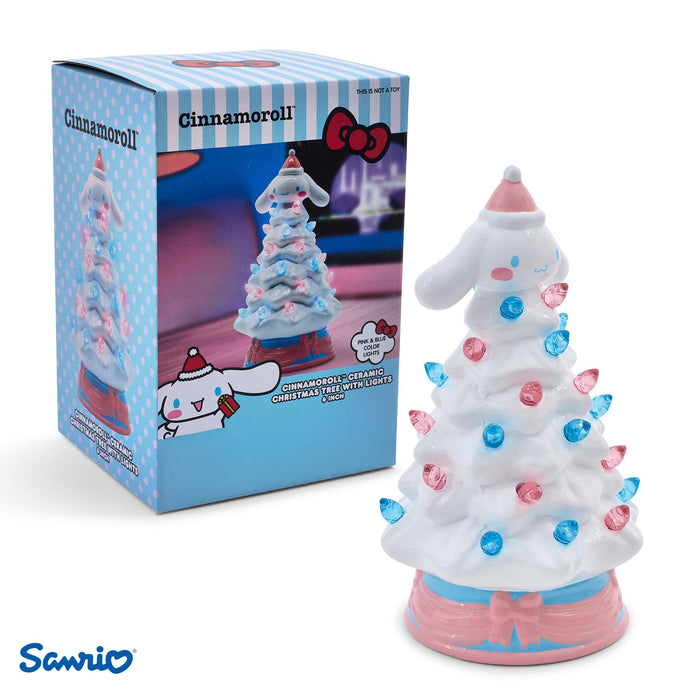 Sanrio - Cinnamoroll Light-Up Ceramic Christmas Tree | 6 Inches Tall