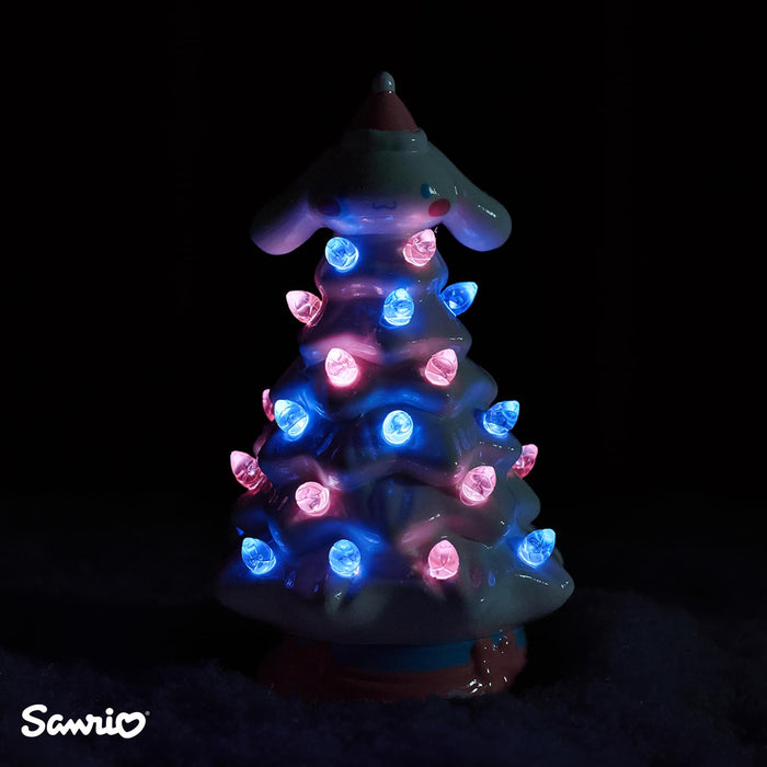 Sanrio - Cinnamoroll Light-Up Ceramic Christmas Tree | 6 Inches Tall