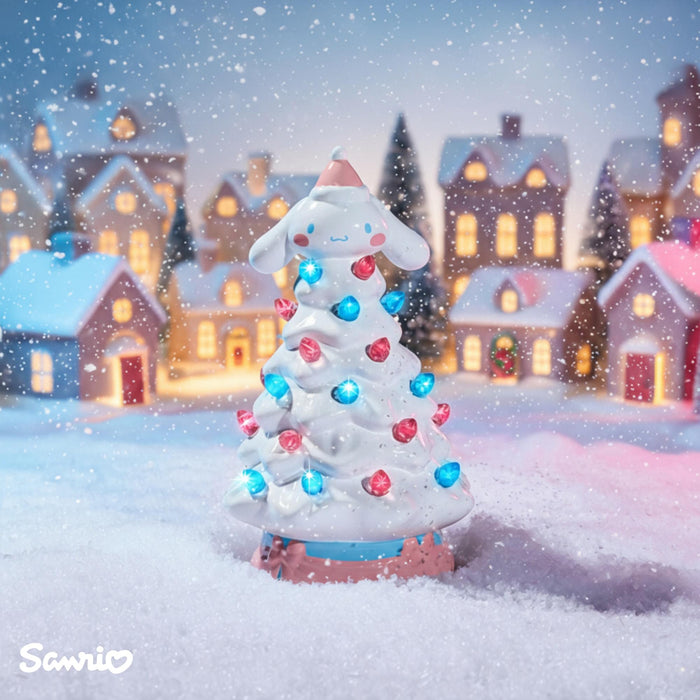 Sanrio - Cinnamoroll Light-Up Ceramic Christmas Tree | 6 Inches Tall