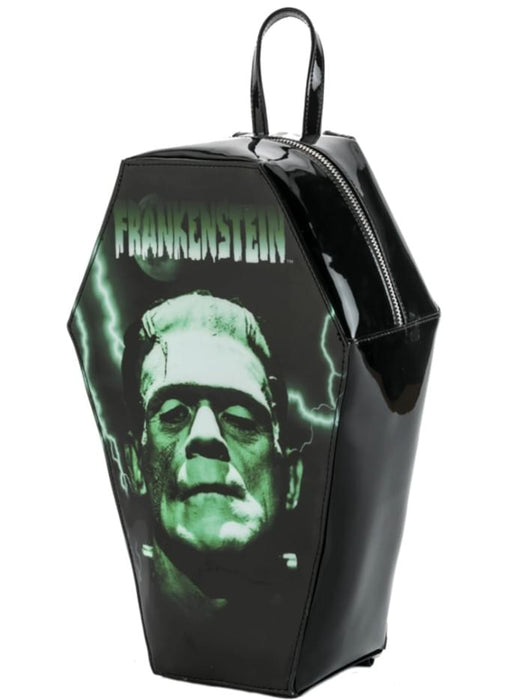 Universal Monsters Green Frankenstein Coffin Backpack